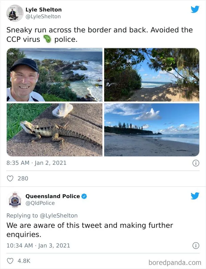 Ah Yes, Lets Post How You Broke Covid Restrictions On Social Media
