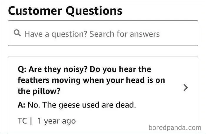 On A Review For Down Pillows... Thanks For The Clarification