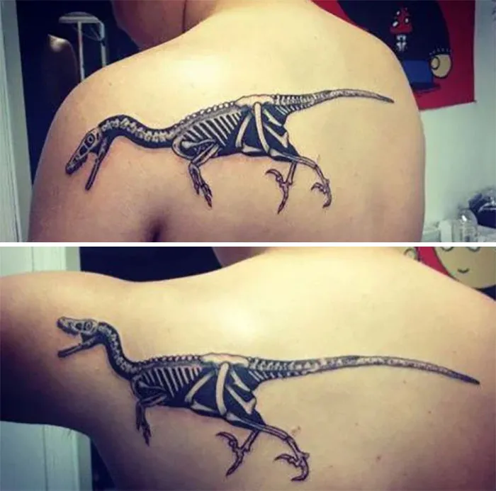 38 Times People Got Creative Tattoos That Transform When Their Bodies Move