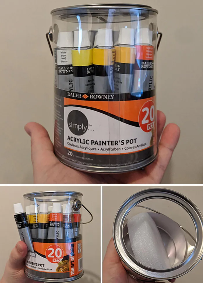 Compré unas pinturas acrílicas