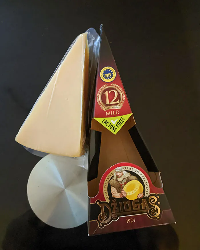 Paquete de queso  Vs. el queso en sí mismo