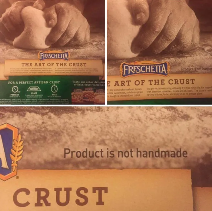 Esta pizza sabe a publicidad engañosa