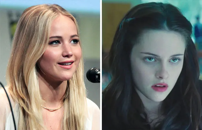 Jennifer Lawrence hizo una audición para el papel de Bella Swan en "Crepúsculo", pero Kristen Stewart fue elegida en su lugar
