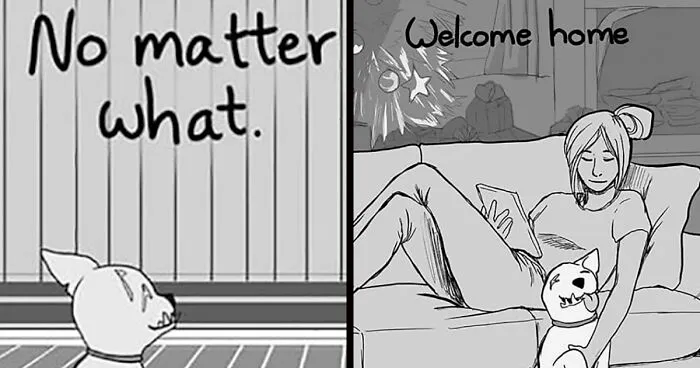Artist Who Made People Cry With Her Grim Reaper Animal Comics Is Back, And This Time It's About Paying Tribute To Shelter Staff