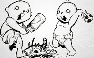 Inspired By Edward Gorey, I Created My Own Grim Version Of The Alphabet (26 Pics)