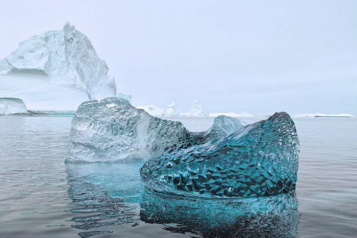 What A Piece Of 10,000-Year-Old Glacial Ice Looks Like