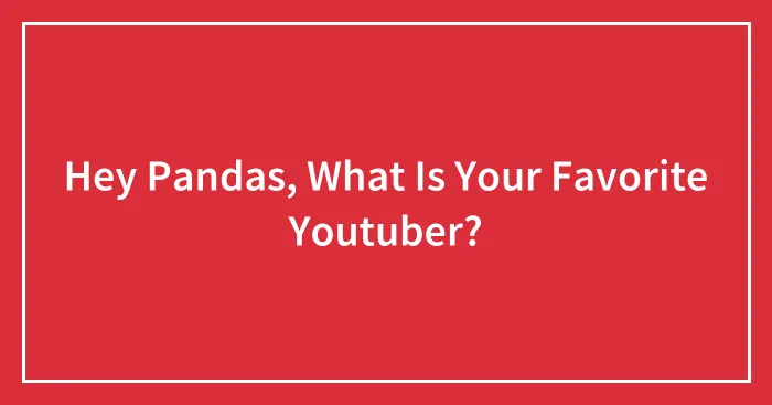 Hey Pandas, What Is Your Favorite Youtuber?