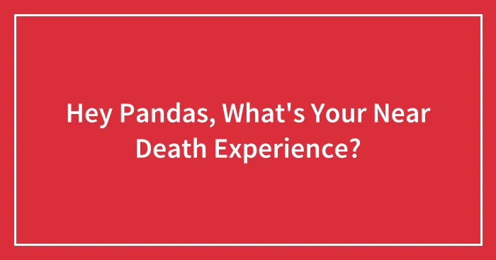 Hey Pandas, What's Your Near Death Experience? (Closed)