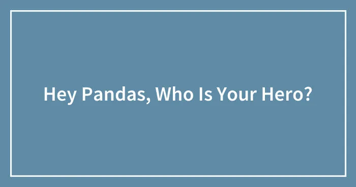 Hey Pandas, Who Is Your Hero? (Closed)
