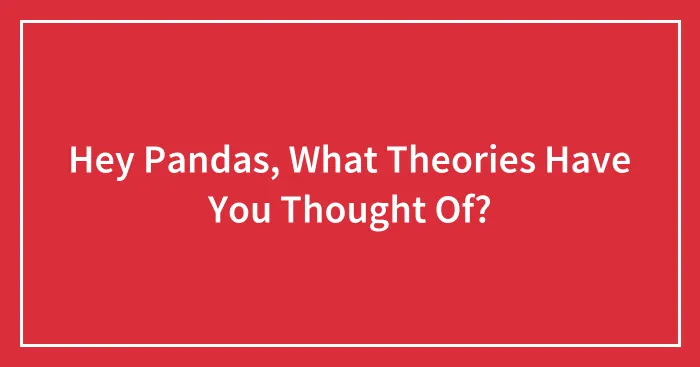 Hey Pandas, What Theories Have You Thought Of?