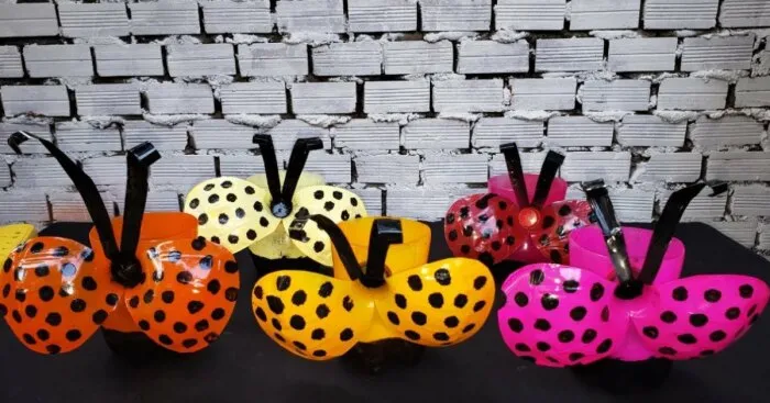 My Tutorial Of Recycling Plastic Bottles Into Beautiful Ladybug Flower Pots For Your Garden