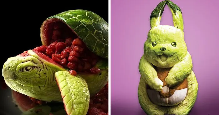 Artist Carves Incredible Food Sculptures Inspired By Pop Culture, Horror, Fantasy, And More (35 Pics)