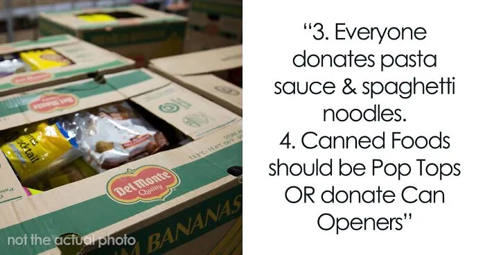 Woman Shares A List Of Acceptable Donation To Food Banks Which Gets Appreciated By 108K People On Twitter