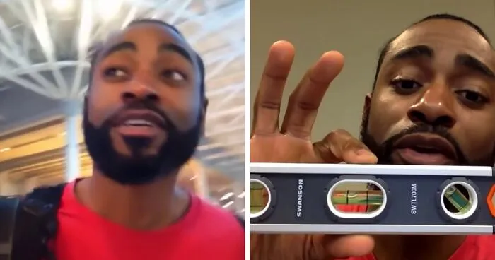 Conspiracy Theorist 'Proves' The Earth Is Flat With A Spirit Level On A Plane, And The 'Evidence' Is Making People Facepalm