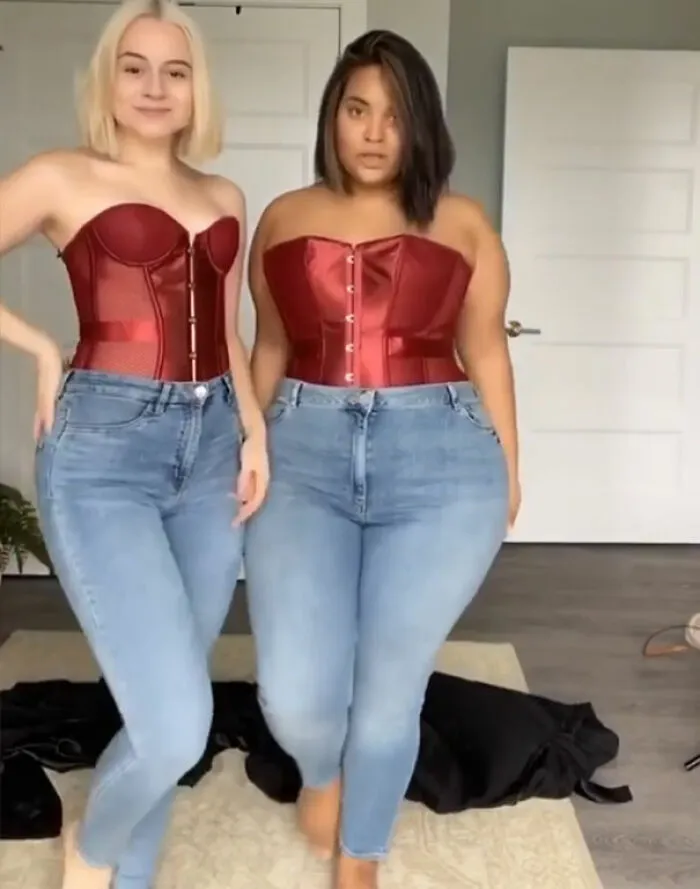 2 Amigas muestran cómo les queda la misma ropa en sus distintos tipos de cuerpo (36 fotos nuevas)