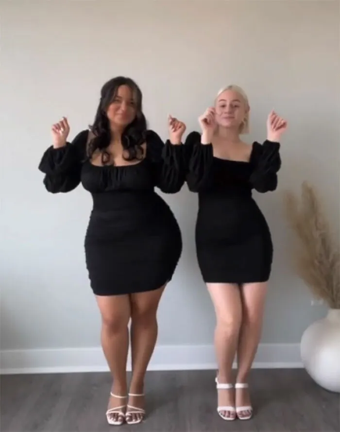 Two Friends Demonstrate How The Same Outfit Looks On Their Different Body Types (36 New Pics)
