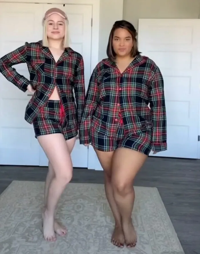 Two Friends Demonstrate How The Same Outfit Looks On Their Different Body Types (36 New Pics)