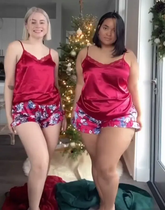2 Amigas muestran cómo les queda la misma ropa en sus distintos tipos de cuerpo (36 fotos nuevas)