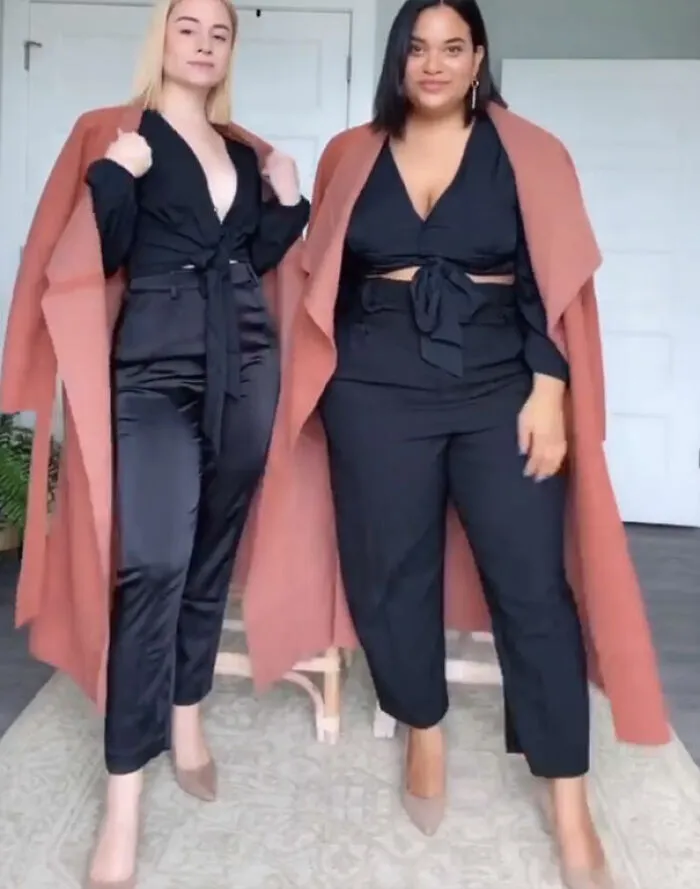 Two Friends Demonstrate How The Same Outfit Looks On Their Different Body Types (36 New Pics)