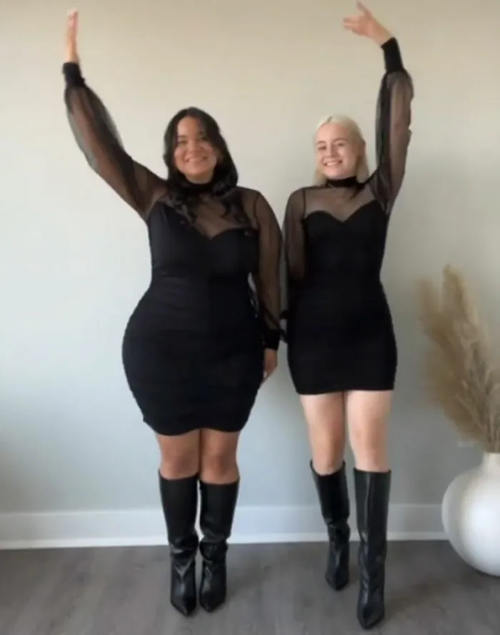 2 Amigas muestran cómo les queda la misma ropa en sus distintos tipos de cuerpo (36 fotos nuevas)
