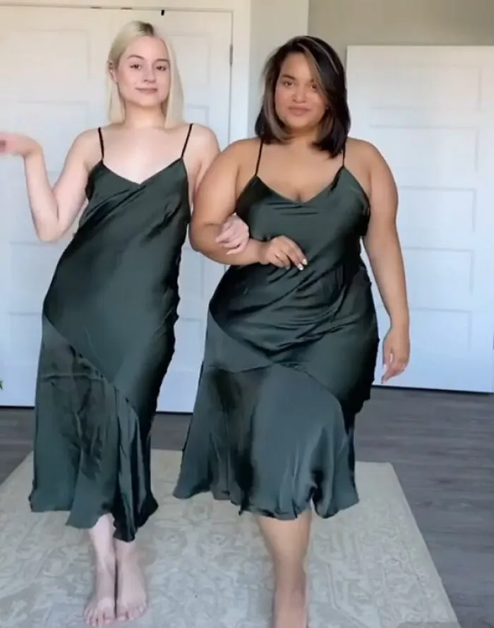 2 Amigas muestran cómo les queda la misma ropa en sus distintos tipos de cuerpo (36 fotos nuevas)