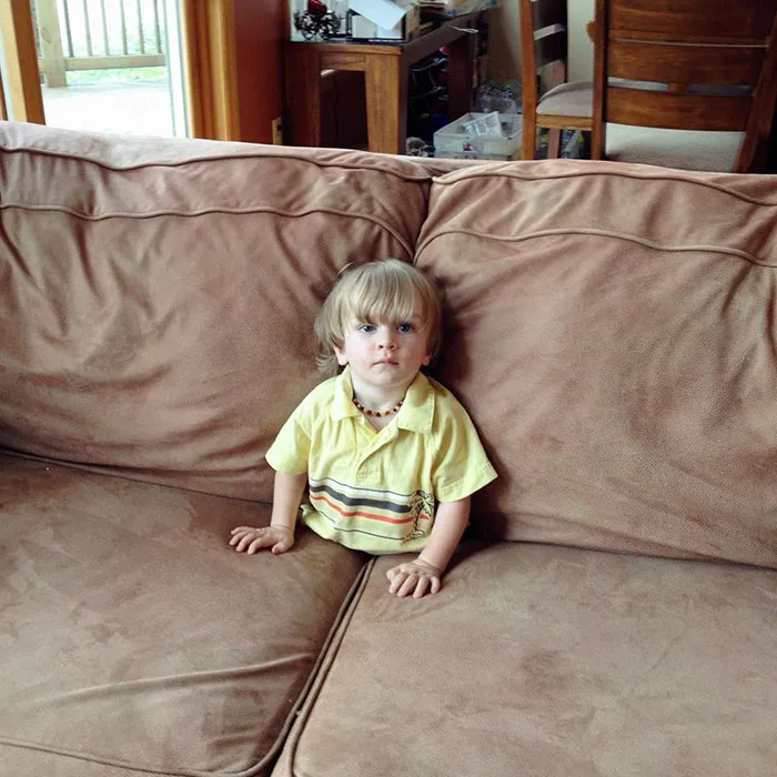 Walked In On My Son Watching TV Like This. Freaked Me Out For A Second