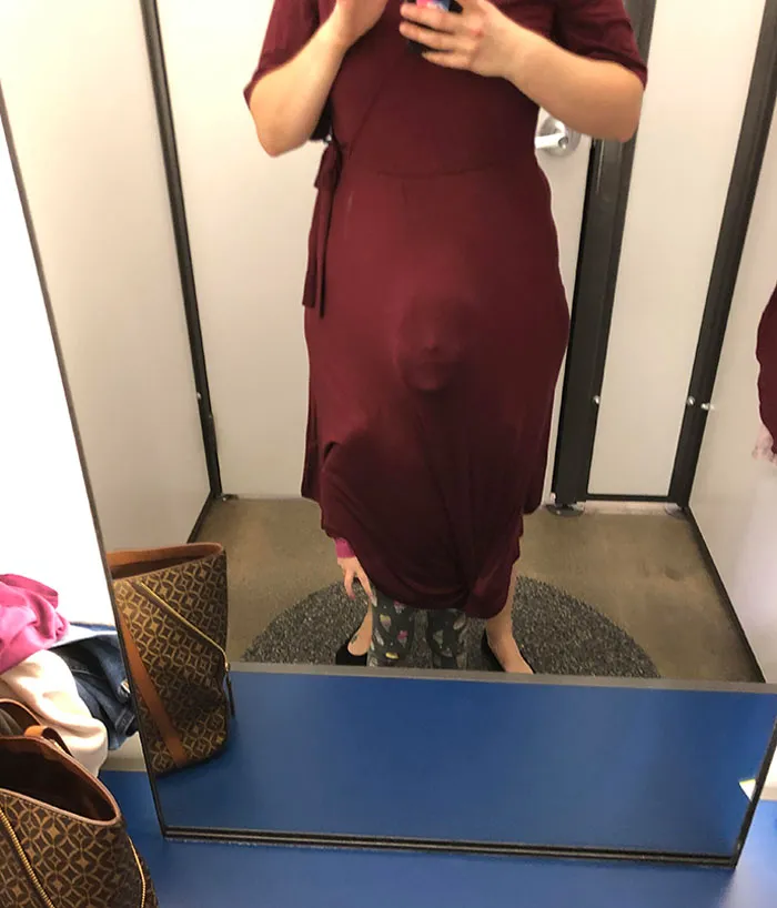Probarse ropa con un niño pequeño