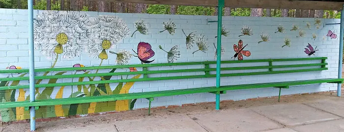 Painted The Wall For One Of The Nursery Schools In My Hometown, The Whole Thing Took Over A Week