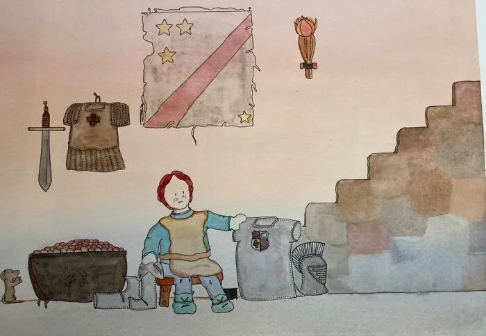 Ink And Watercolor Picture I Created For A Children’s Book I Wrote But Never Did Anything With.