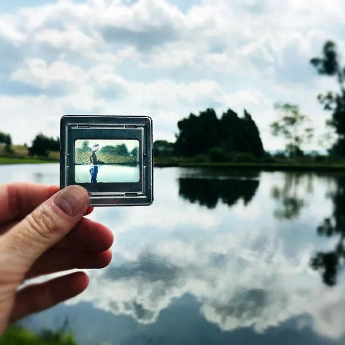 Photographer Uses Her Dad’s Old Slides To Create A Nostalgic Photo Series (31 Pics)