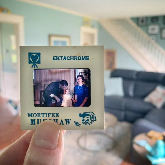Photographer Uses Her Dad’s Old Slides To Create A Nostalgic Photo Series (31 Pics)