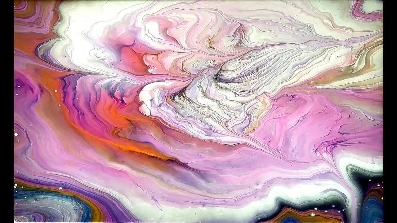 See You Above The Clouds ~tribute To Erika Art ~ Fluid Art Painting ~ Fiona Art