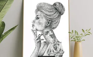 My Zodiac Signs Made As Women Using Only Dots (12 Pics)