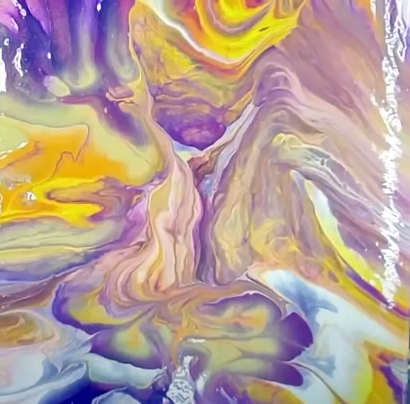 Sundays Live_iron Scrubber Painting ~ Acrylic Pouring ~ Fluid Art ~ #staycreative