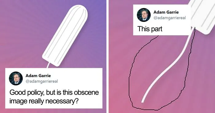 Man Probably Thinks He's Protecting Society's Purity By Commenting On A Tampon Image, Makes A "Fool" Of Himself