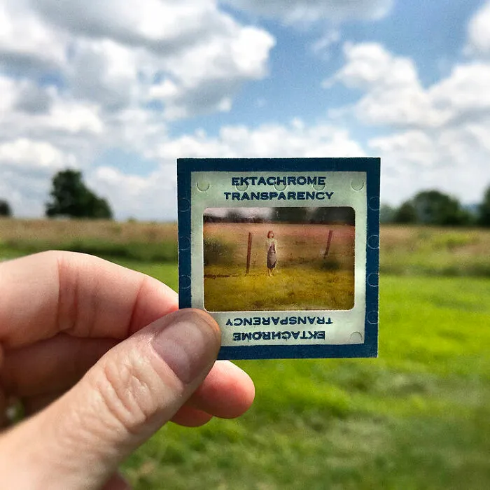 Photographer Uses Her Dad’s Old Slides To Create A Nostalgic Photo Series (31 Pics)