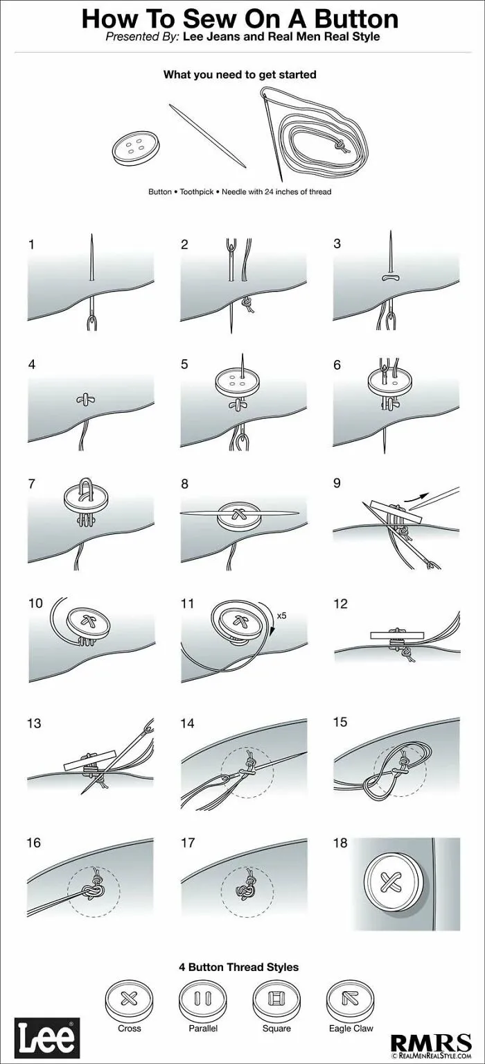 How To Sew On A Button