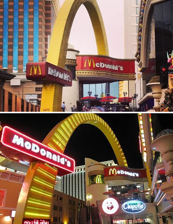 Vegas Strip McDonald's (Date Unknown)  Harrah's Las Vegas, Las Vegas, Nv