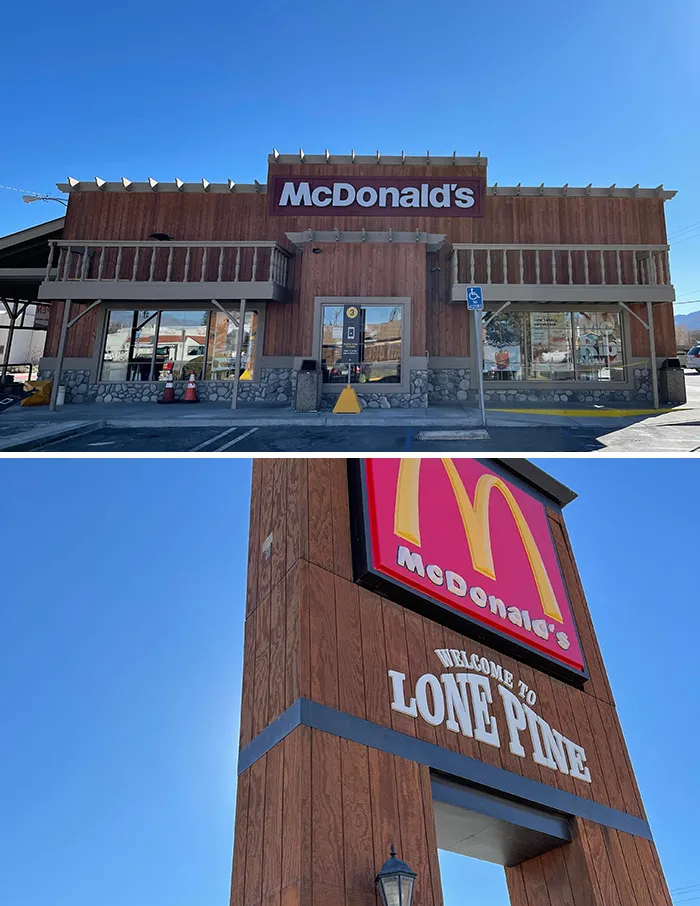 Mountain Frontier McDonald's (Date Unknown)  Lone Pine, Ca