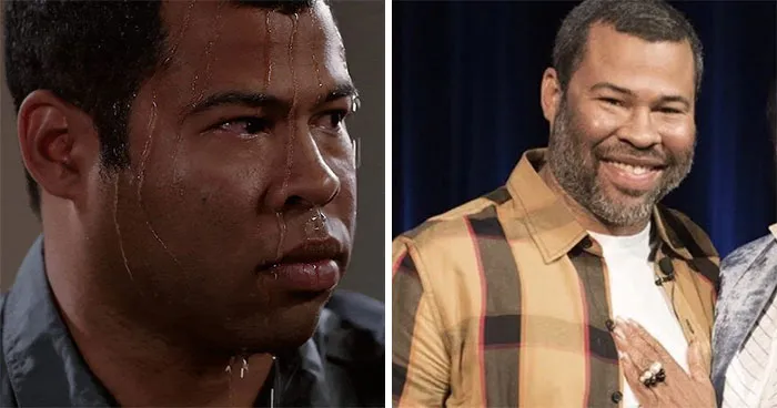 Sweating Jordan Peele (Jordan Peele)