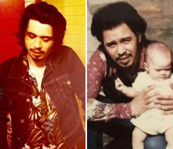 My Son On The Left And My Dad On The Right W/My Little Sister