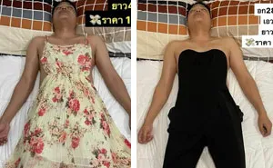 Wife Turns Her Unsuspecting Sleeping Husband Into A Model To Sell Her Clothes Online And It Goes Viral