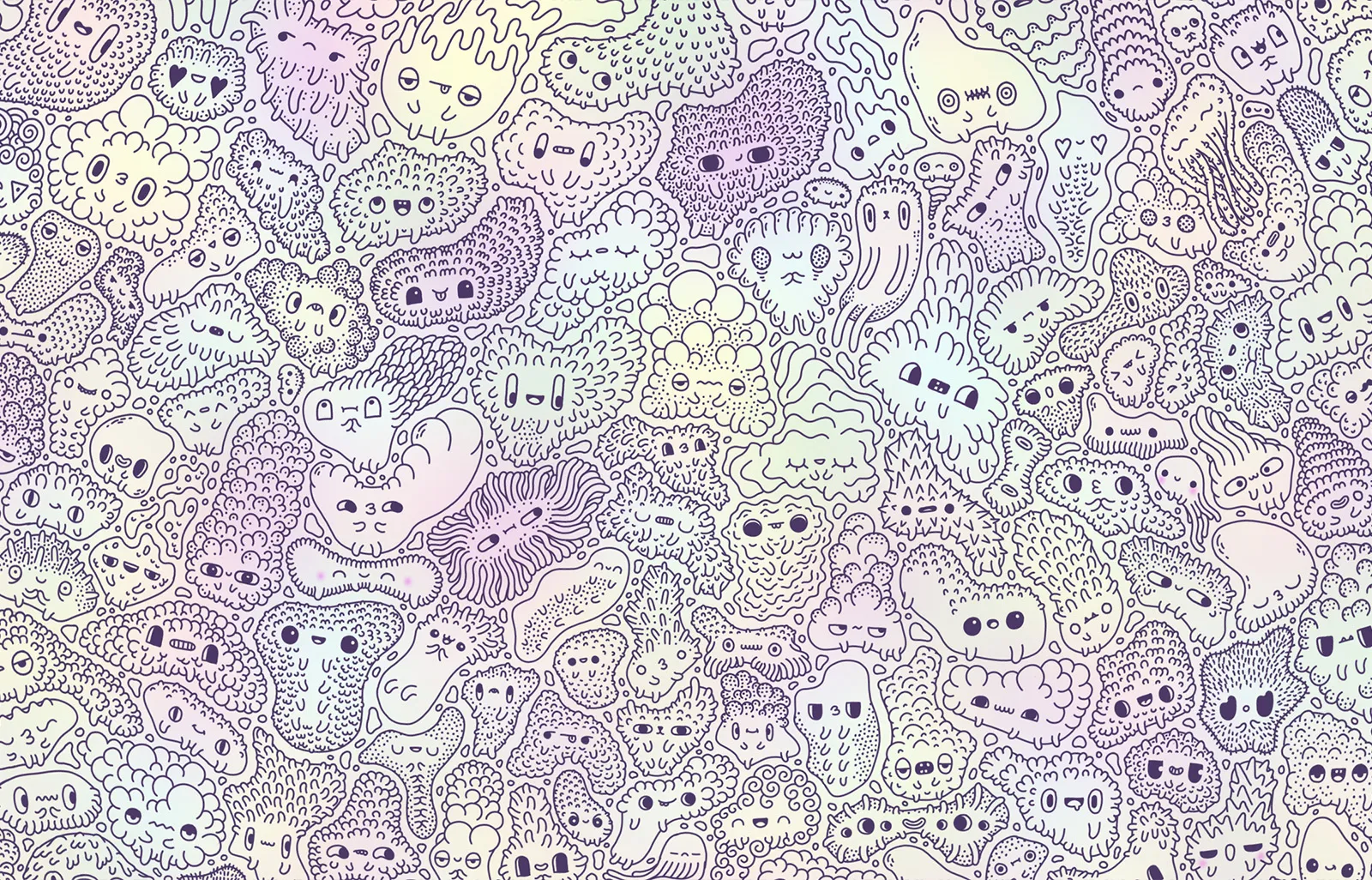 I Drew 1200 Slimes In A 360° Illustration