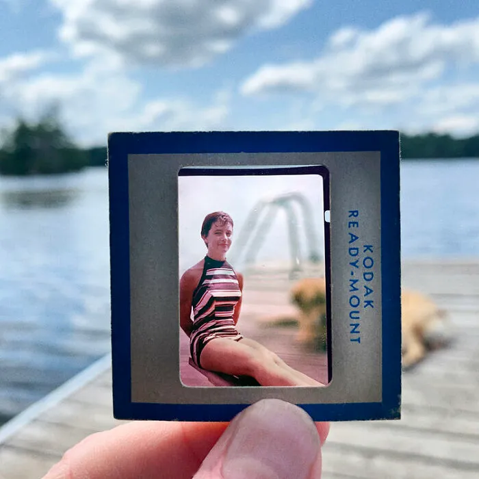 Photographer Uses Her Dad’s Old Slides To Create A Nostalgic Photo Series (31 Pics)