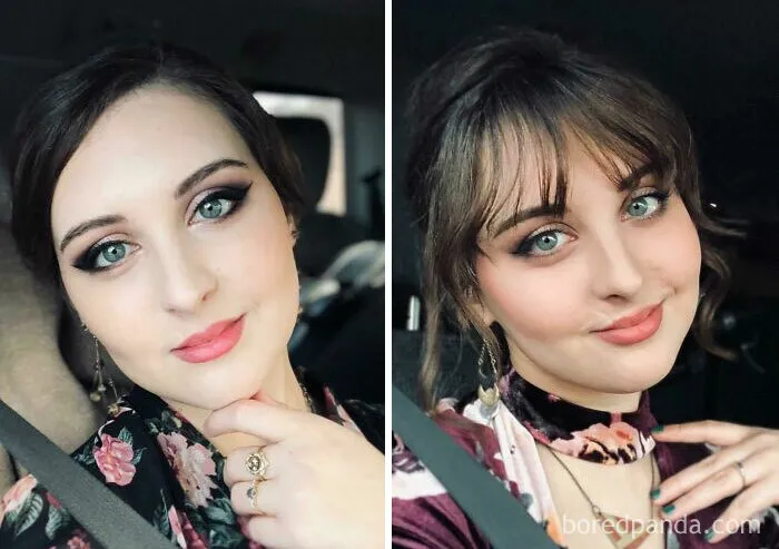 Ayer me hice flequillo, ¿queda bien con mi cara?