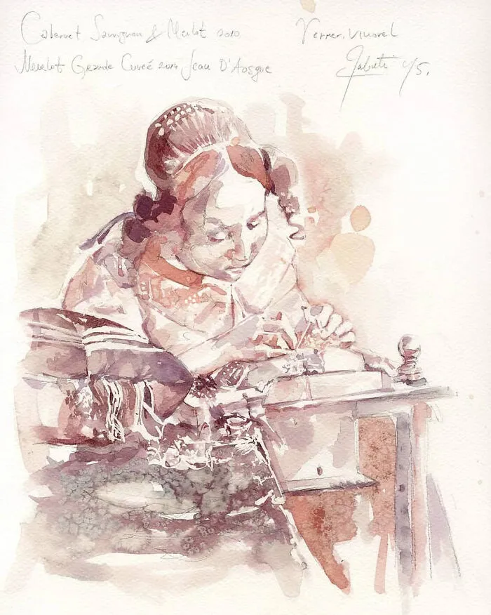 This Artist Creates Paintings Using Wine (36 Pics)