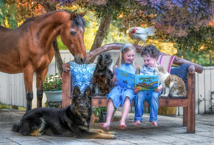 I Created A Photo Project Called "Farmily" Where I Capture Families And All Their Animals (30 Pics)