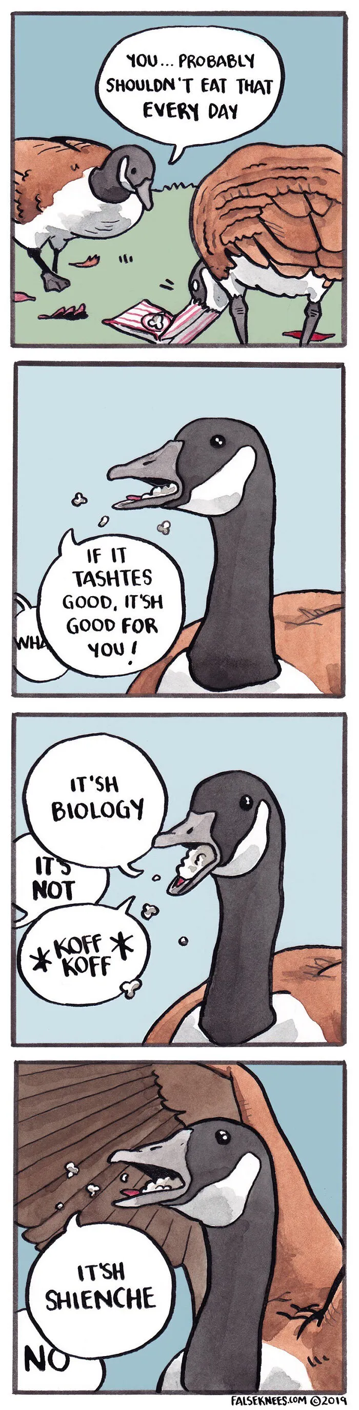 30 Funny Animal Comics That Show What Is Really Happening Out In The Wild By 'False Knees'