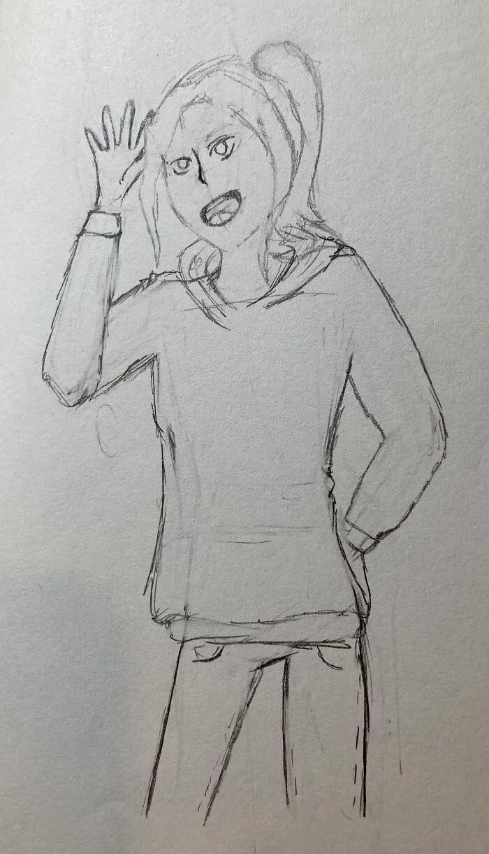 Ehh Not My Best But This Is A Drawing Of My Friend