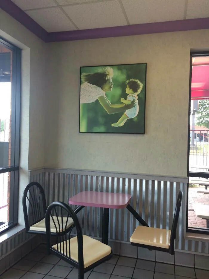 This Picture In McDonald's Was Hung Sideways